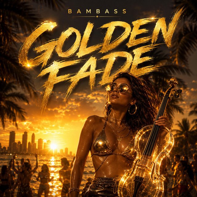 Golden Fade – BamBass single cover art