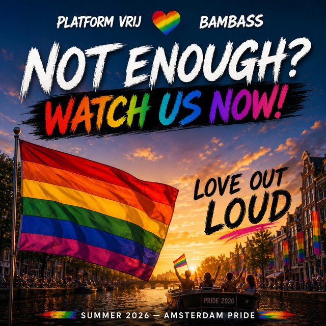 Not Enough! (Amsterdam Pride 2026) – BamBass single cover art